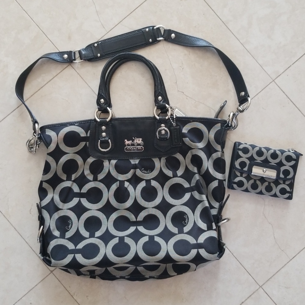 Coach Ashley bag wallet 2pc set